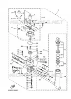 SYSTEME D'INCLINAISON pour Yamaha F25A Electric Starter, Tiller Handle, Manual Tilt, Shaft 20