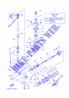 CARTER INFERIEUR ET TRANSMISSION 1 pour Yamaha F25D Manual Starter, Tiller Handle, Manual Tilt, Shaft 20