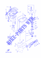 KIT DE REPARATION 3 pour Yamaha F25D Manual Starter, Tiller Handle, Manual Tilt, Shaft 15