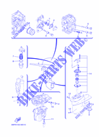 PIECES D'ENTRETIEN pour Yamaha F25D Manual Starter, Tiller Handle, Manual Tilt, Shaft 15