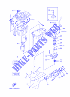 KIT DE REPARATION 3 pour Yamaha F25D Electric Starter, Remote control, Manual Tilt, Shaft 15