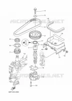 POMPE A HUILE pour Yamaha F25D Electric Starter, Remote Control, Manual Trim & Tilt, Shaft 20