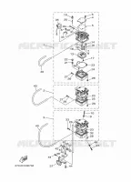 CARBURATEUR pour Yamaha F30A Electric Starter, Remote Control, Power Trim & Tilt, Shaft 20