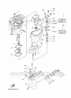 KIT DE REPARATION 2 pour Yamaha F30B Electric Starter, Tiller Handle, Hydro Trim & Tilt, Shaft 20