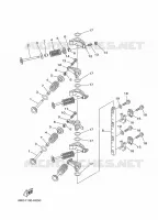 SOUPAPE pour Yamaha F30B Electric Starter, Remote Control, Power Trim & Tilt, Shaft 15
