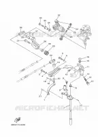 COMMANDE D'ACCELERATEUR pour Yamaha F30B Electric Starter, Tiller Handle, Hydro Trim & Tilt, Shaft 20