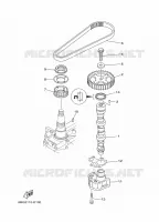 POMPE A HUILE pour Yamaha F30B Electric Starter, Tiller Handle, Hydro Trim & Tilt, Shaft 20