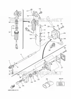 RESERVOIR A ESSENCE pour Yamaha F30L Electric Starter, Remote Control, Manual Tilt, Shaft 20