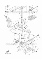 SUPPORT 3 pour Yamaha F30L Electric Starter, Remote Control, Manual Tilt, Shaft 20