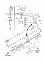 RESERVOIR A ESSENCE pour Yamaha F30L Electric Starter, Tiller Handle, Manual Tilt, Shaft 20
