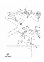 COMMANDE D'ACCELERATEUR pour Yamaha F30B Electric Starter, Remote Control, Power Trim & Tilt, Shaft 20