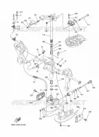 SUPPORT 3 pour Yamaha F30B Electric Starter, Remote Control, Power Trim & Tilt, Shaft 20
