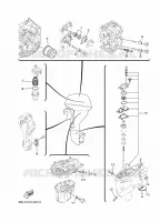PIECES D'ENTRETIEN pour Yamaha FT25F High Thrust, Electric Starter, Power Trim & Tilt, Remote control, Shaft 20