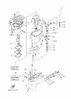 KIT DE REPARATION 3 pour Yamaha FT25F Electric start, Remote Control, Power Trim & Tilt, Shaft 20