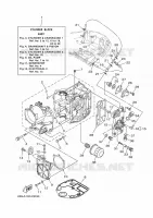 CYLINDRE / CARTER MOTEUR 1 pour Yamaha FT25F Electric start, Remote Control, Power Trim & Tilt, Shaft 20