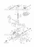 SUPPORT 2 pour Yamaha FT25F Electric Starter, Remote Control, Power Trim & Tilt, Shaft 20