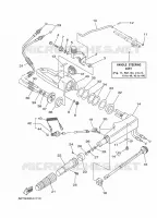 DIRECTION pour Yamaha 40X Manual Starter, Tiller Handle, Manual Tilt, Pre-Mixing, Shaft 20
