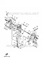 SUPPORT 2 pour Yamaha 40X Manual & Electric Steering, Remote Control, Power Trim & Tilt, Shaft 20