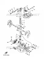 SUPPORT 3 pour Yamaha 40X Manual & Electric Steering, Remote Control, Power Trim & Tilt, Shaft 20