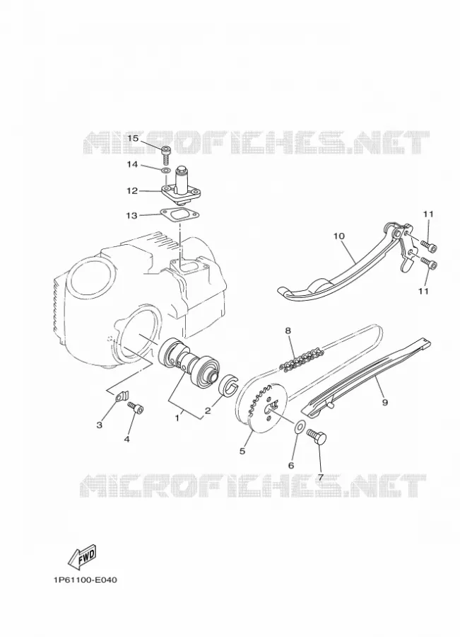 ARBRE A CAMES / CHAINE DE DISTRIBUTION Yamaha MOTO 50 2019 TTR  TT-R50E