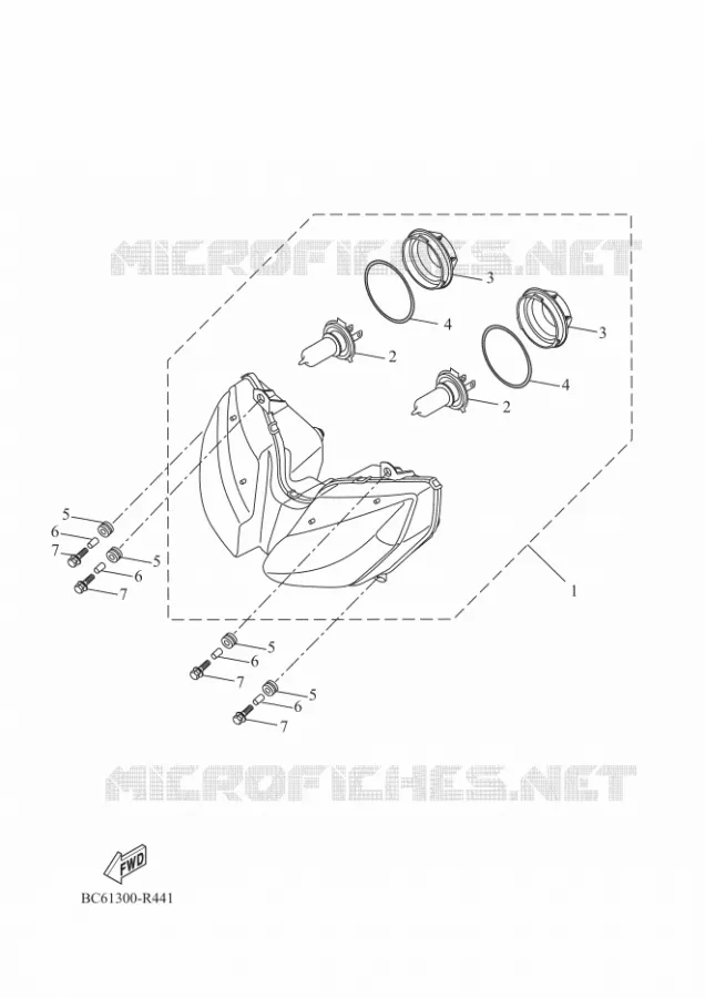 PHARE  Yamaha MOTO 700 2019 TRACER  MTT690-A