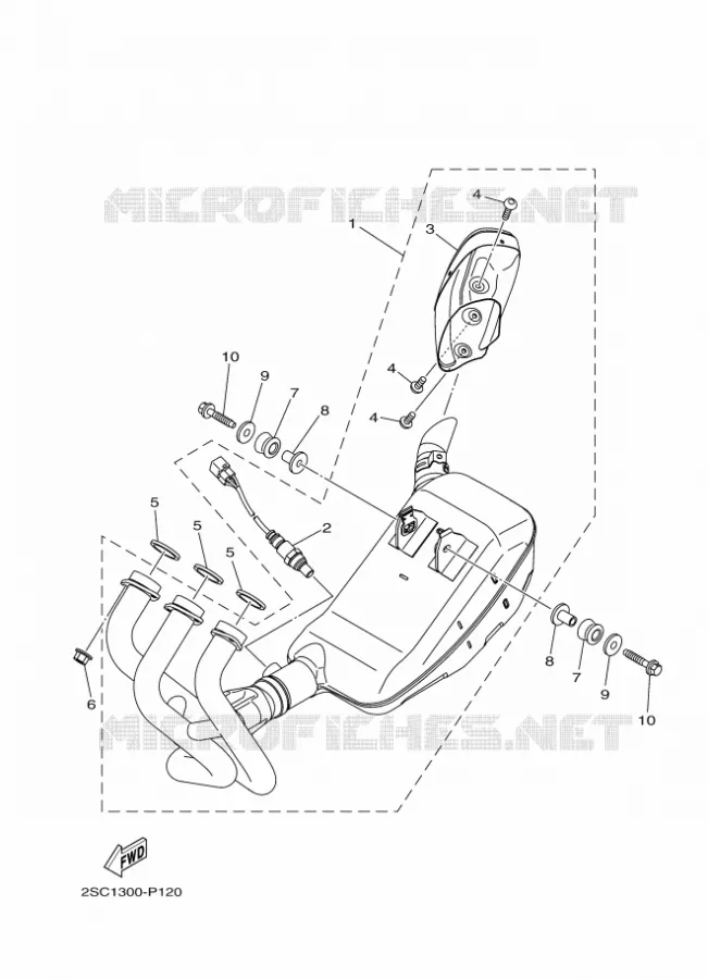 ECHAPPEMENT Yamaha MOTO 900 2019 TRACER  MTT850D