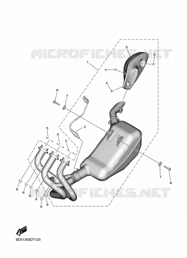 ECHAPPEMENT Yamaha MOTO 900 2019 NIKEN  MXT850D