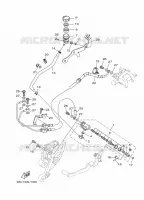 MAITRE CYLINDRE DE FREIN ARRIERE pour Yamaha TRACER 900 Nimbus Grey de 2019