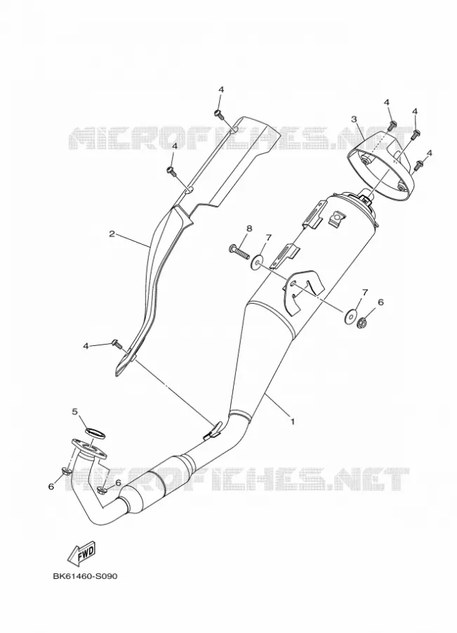 ECHAPPEMENT Yamaha MOTO 125 2019 R125  YZF125-A