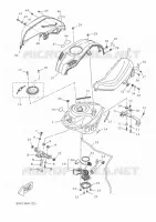 RESERVOIR A ESSENCE pour Yamaha YZF-R125 de 2019