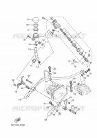 MAITRE CYLINDRE DE FREIN ARRIERE pour Yamaha MT-10 Tech Black de 2019