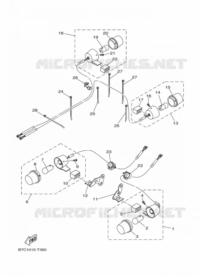 CLIGNOTANT Yamaha MOTO 250 2019 XT  XT250