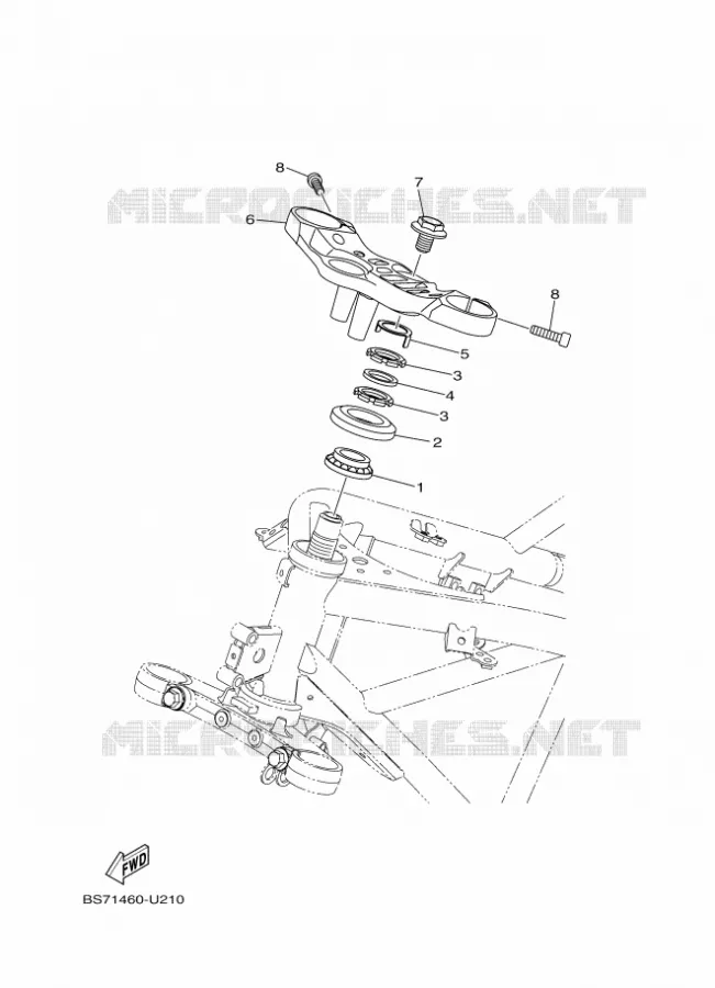 DIRECTION Yamaha MOTO 300 2019 R3  YZF320-A