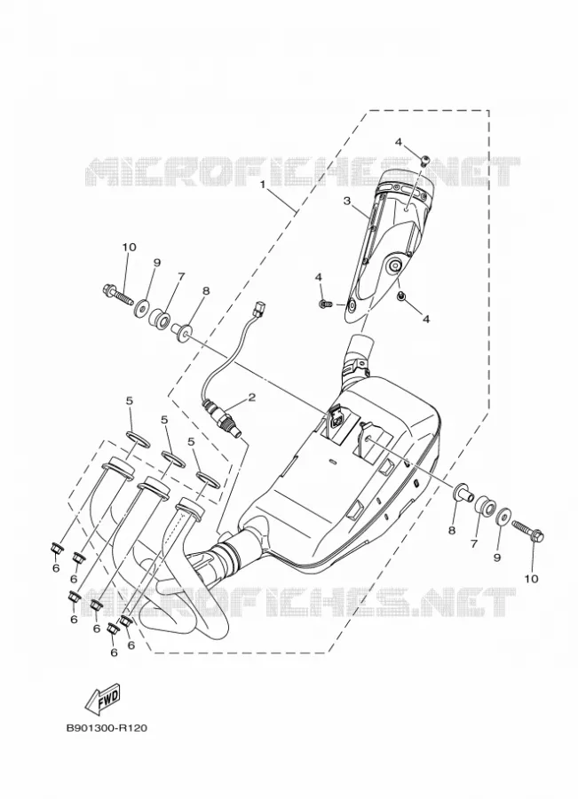 ECHAPPEMENT Yamaha MOTO 900 2019 XSR  MTM850