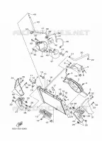 RADIATEUR / DURITES pour Yamaha MT-09 ABS Yamaha Blue de 2019