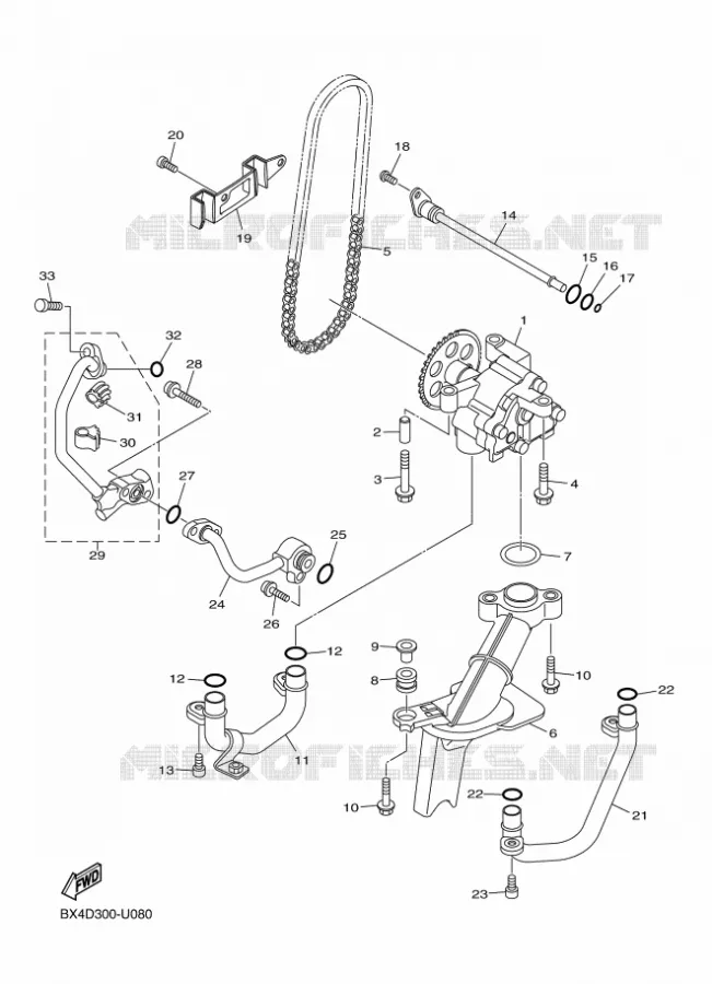 POMPE A HUILE Yamaha MOTO 1000 2019 R1  YZF-R1