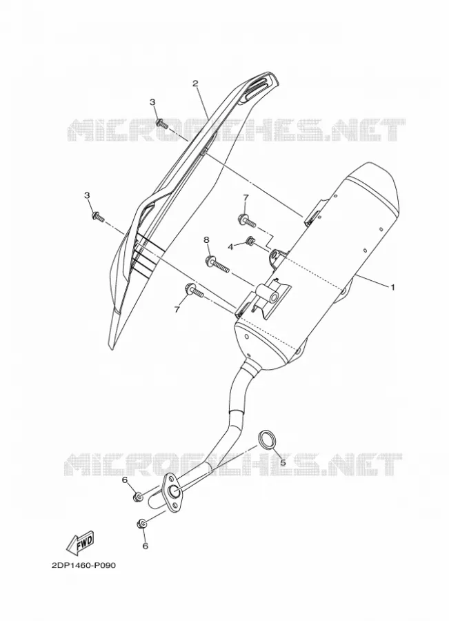 ECHAPPEMENT Yamaha SCOOTER 125 2019 NMAX  GPD125-A