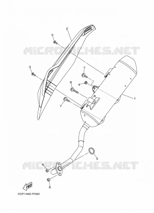 ECHAPPEMENT Yamaha SCOOTER 150 2019 NMAX  GPD150-A