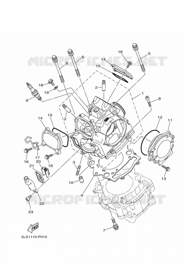 CULASSE Yamaha QUAD 700 2019 RAPTOR  YFM70RSXK