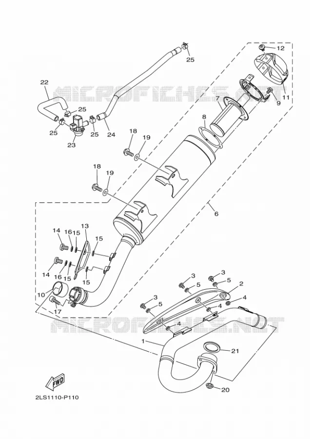 ECHAPPEMENT Yamaha QUAD 700 2019 RAPTOR  YFM70RSSK