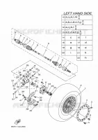 ROUE ARRIERE pour Yamaha YXZ1000R SS SE de 2019