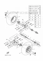 ROUE ARRIERE pour Yamaha KODIAK 450 EPS SE de 2019