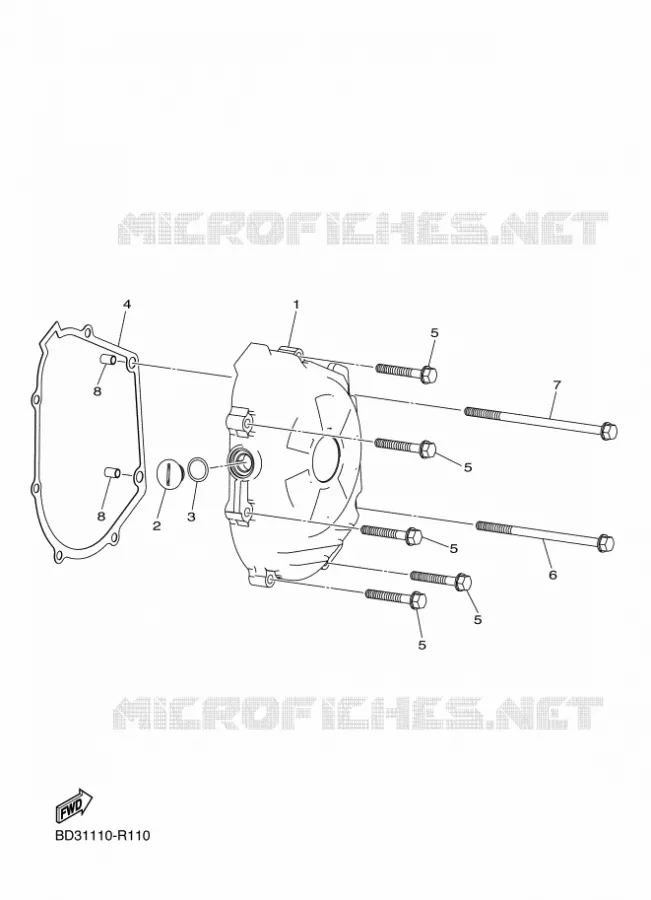 CARTER - MOTEUR 1 Yamaha QUAD 90 2019 RAPTOR  YFM90R