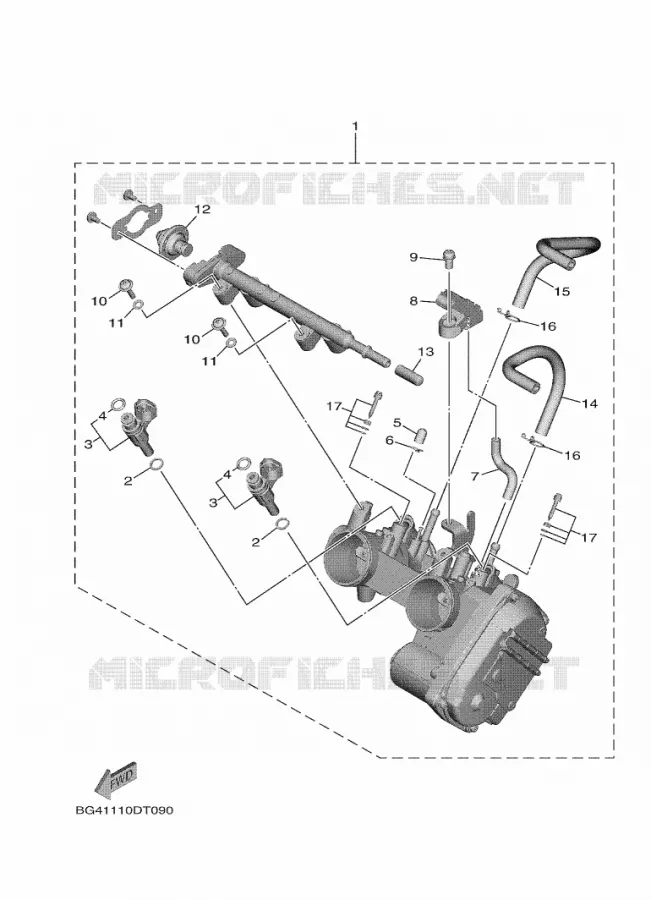 BOITIER PAPILLON INJECTION Yamaha SIDE BY SIDE 850 2019 WOLVERINE  YXF850ES/YXF85WPSK