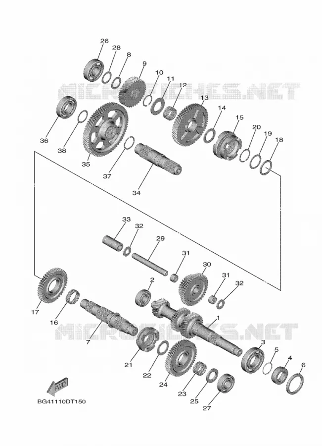 TRANSMISSION Yamaha SIDE BY SIDE 850 2019 WOLVERINE  YXF850ES/YXF85WPSK
