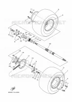 ROUE ARRIERE pour Yamaha YFZ 450 R de 2019