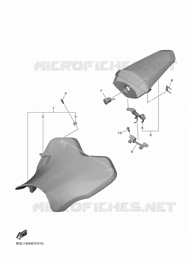SELLE Yamaha MOTO 1000 2020 R1  YZF1000