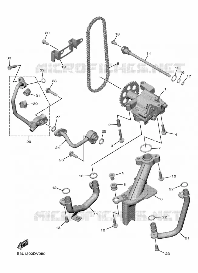 POMPE A HUILE Yamaha MOTO 1000 2020 R1  YZF1000