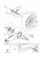 ROUE ARRIERE pour Yamaha MT-07 ABS de 2020