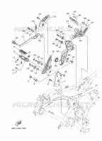 SUPPORT / REPOSE PIEDS 2 pour Yamaha MT-07 ABS de 2020